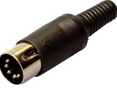 5 Pin Din Plug (Standard 180 Degree)