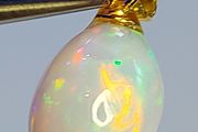 Ethiopian Fire Opal Pendant 2.93ct on Goldplated S925 Silver