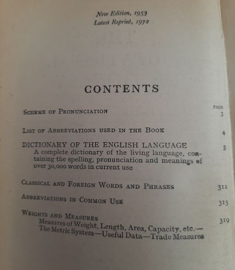 vintage dictionary 1972
