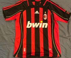 06/07 Retro AC Milan Home Jersey Size M