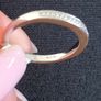 9ct white gold wedding/eternity ring Image 3