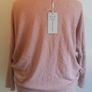 Carla Giannini Women's Angora Mix Top With Heart & Stars New With Tag Salmon Pink Image 6