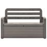 Garden Storage Bench 132.5 cm Plastic Anthracite Image 7