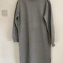 dress freequent brand size small grey sweatshirt dress with side slits Image 2