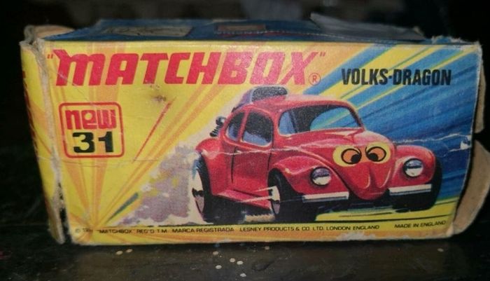 1971 Matchbox Volks Dragon Lesney with box