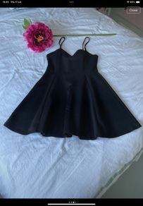 dress Zara black Aline skater style dress small