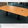 2.4M Cherry Meeting Table With 50mm Top - Grade A Image 3