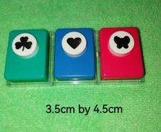 Metal, Paper Punches (Butterfly, Heart, Shamrock, Snowman)