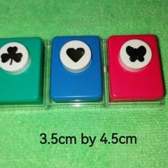 Metal, Paper Punches (Butterfly, Heart, Shamrock, Snowman)