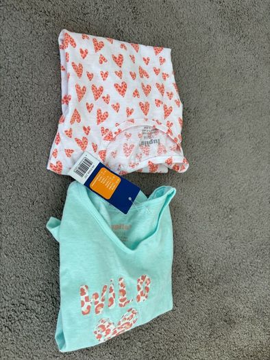 new girls 2pack T-shirts 4-6 years old 110-116cm