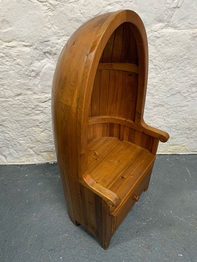 Late Victorian Pine Porters Chair.