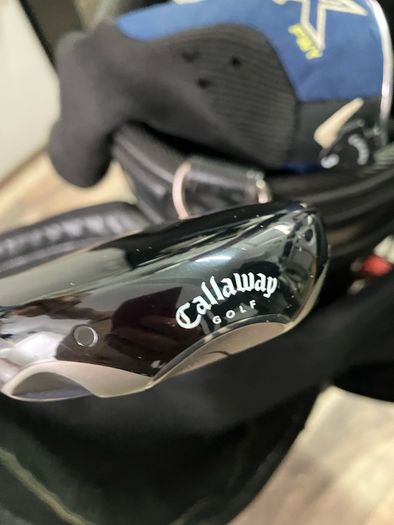golf bag and clubs
