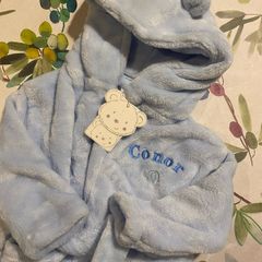 Brand new 'Conor' Embroidered blue dressing gown