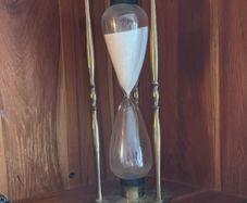 Brass Maritime 15 minute Hourglass timer