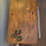 Beautiful 6 Drawer Chest of Drawers with Natural Wood Top Image 5