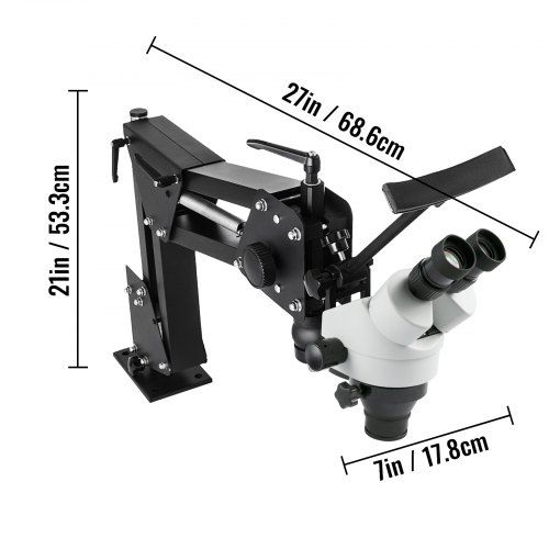 Micro Inlaid Mirror Multi-directional Micro-setting Microscope 76mm Lens Spring Bracket Jewelry Tools 7X-4.5X