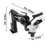 Micro Inlaid Mirror Multi-directional Micro-setting Microscope 76mm Lens Spring Bracket Jewelry Tools 7X-4.5X Image 3