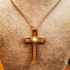 Vintage AMCO 10K GF cross pendant