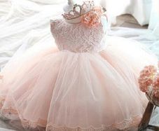 New Fancy Baby Lace Christening Gowns Girl Birthday Dress size 18-24 mths