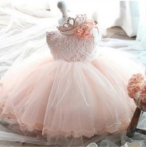 New Fancy Baby Lace Christening Gowns Girl Birthday Dress size 18-24 mths
