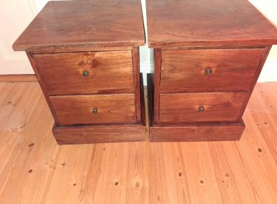 Teak Lockers Small x 2