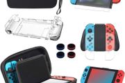 Case Compatible with Nintendo Switch,14 in 1 Case &amp; Accessories Kit ,Comes Carrying Case , Screen Protector, Joy-Con Controller Case, Thumb Grip Caps, Adjustable Stand, Portable Strap (FREE POSTAGE)
