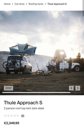 Thule Approach Rooftop Tent  Like New + (2) Bonus