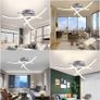 NEW SALE | Ceiling Light Dimmable Elegant Curved Design LED Ceiling Lamp 3 Built-in LED Boards 18W 1440lm Modern Metal Ceiling Lighting Fixture for Living Rooms Bedrooms Image 3