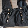 Brand New, Black High Waist button leggings, size 10-12 Image 5