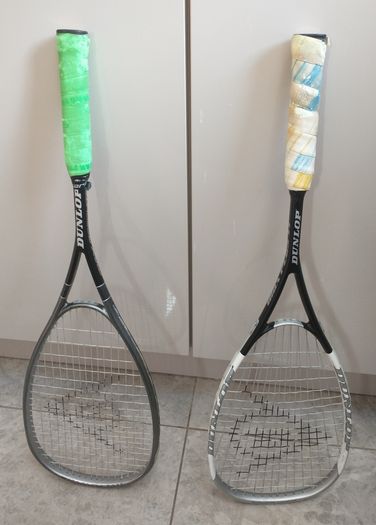 Dunlop Squash Rackets (Pair) with Covers