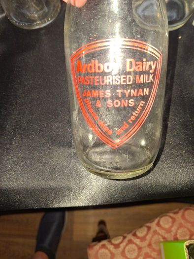7 Antique Milk Bottles Kilkenny, Arboy and Dublin Price is for 1 only Postage or Collection,