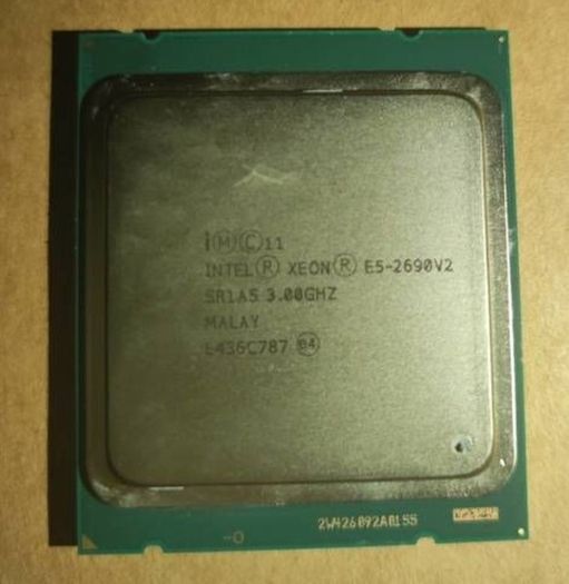 Intel Xeon Processor E5-2690 v2 25M Cache, 3.00 GHz. 20 logical processors/threads 50 euro each