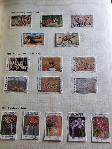 Stamp album 153 Botswana, Lesotho