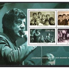 2010 Ireland Legendry Showbands showing picture of The Royal Showband (Stamps of The Miami Showband, The Drifters Showband, The Royal Showband & The Freshman ) Commemorative Stamp Booklet Pane Mint Never Hinged (MNH). Hibernian HP196