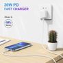 iPhone 14 13 12 11 Charger Plug and Charger Cable, 20W iPhone Fast Charger USB C Lightning Cable 2M for iPhone 14 13 12 11 Pro Max Mini SE 2020 iPad Apple MFi Certified Image 4