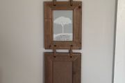 Shabby Chic Rustic Portrait Wooden 4 Hanging Photo Frame 6x4"