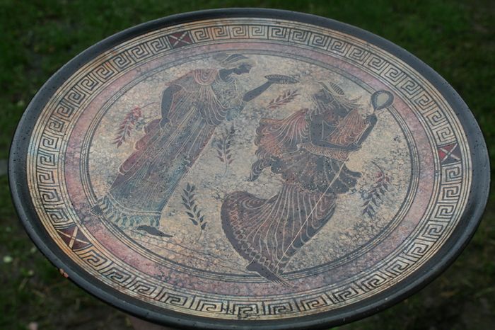 Ancient Greek Olympian Gods - Ceramic plate - Handmade in Greece - Copy of Classic period 500 B.C.