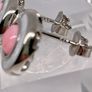 Queen Conch Shell Ring and  Stud Push Post Earring in Rhodium Overlay Sterling Silver Image 5
