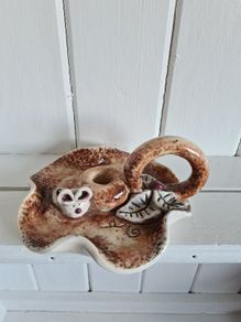 pottery candleholder