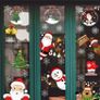 Christmas Window Clings, 218 Pcs Christmas Window Stickers, 10 Sheets Reusable Xmas Window Decals with Santa Claus Reindeer Snowman, Double-side Xmas Snowflake Window Clings for Winter Party Supplies (FREE POSTAGE) Image 6