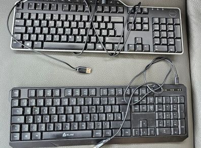 2 x Keyboards Dell and Klim Wireless Used in Good Working Order