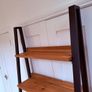 John Lewis ladder bookcase - Oak, metal, industrial style Image 3
