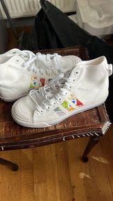 Adidas Nizza High RF 'Graphic Design' sneakers Size UK6.5 Brand New