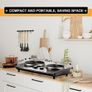 Electric Hobs 2500W Electric Hot Plates for Cooking Portable Hob with 2 Cast Iron Rings/with Dual Temperature Control Image 3