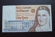 The Central Bank of Ireland. C Series UNC 5 Pounds (1999)