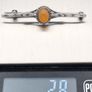 Vintage Carnelian Silver Bar Brooch Image 8