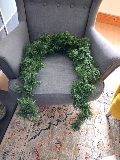 Christmas fireplace garland.