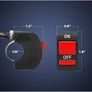 Motorcycle Handlebar Toggle Push Button Headlight Switch Image 4