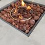 9 seater Grey Rattan Set & Gas Fire Pit Image 10