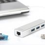 Digitus USB 3.0 3-Port Hub + Gigabit Ethernet Adapter  High-Speed Network Image 3